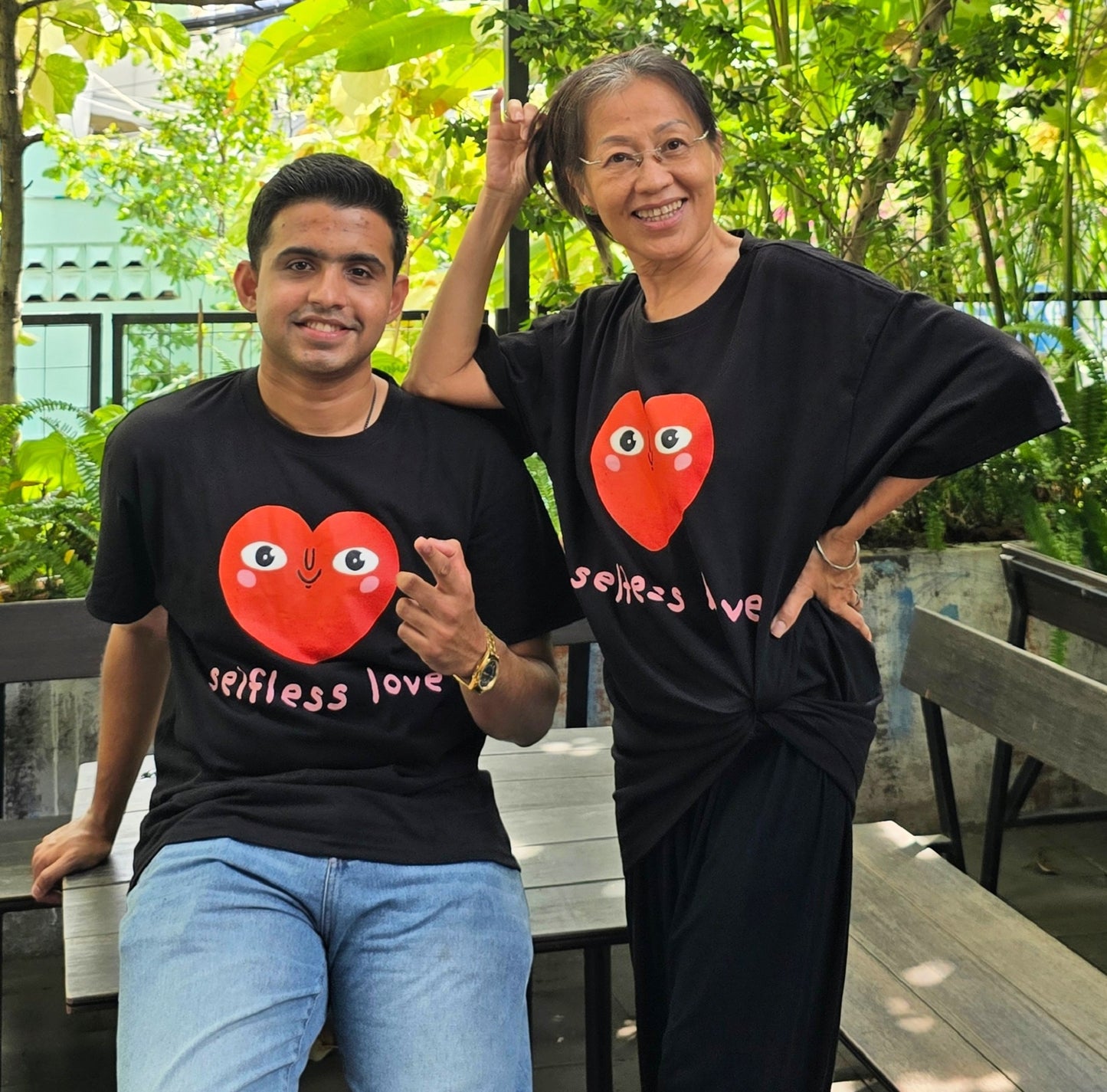 Selfless Love Black Tee