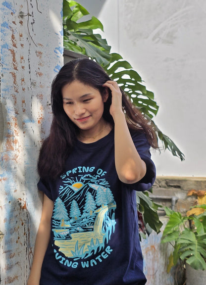 Living Water Navy Tee