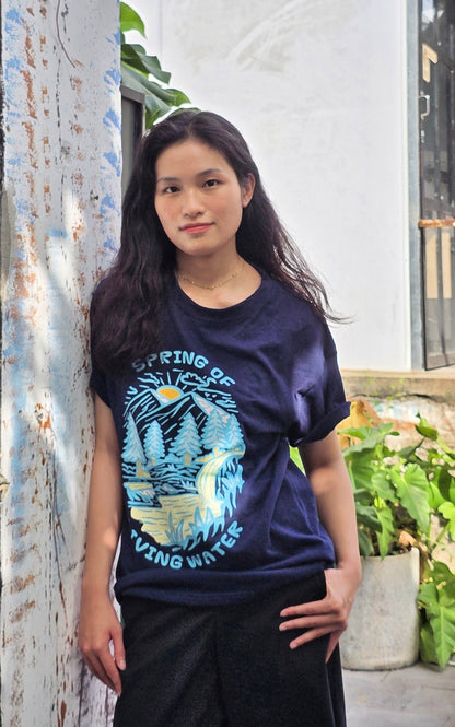 Living Water Navy Tee