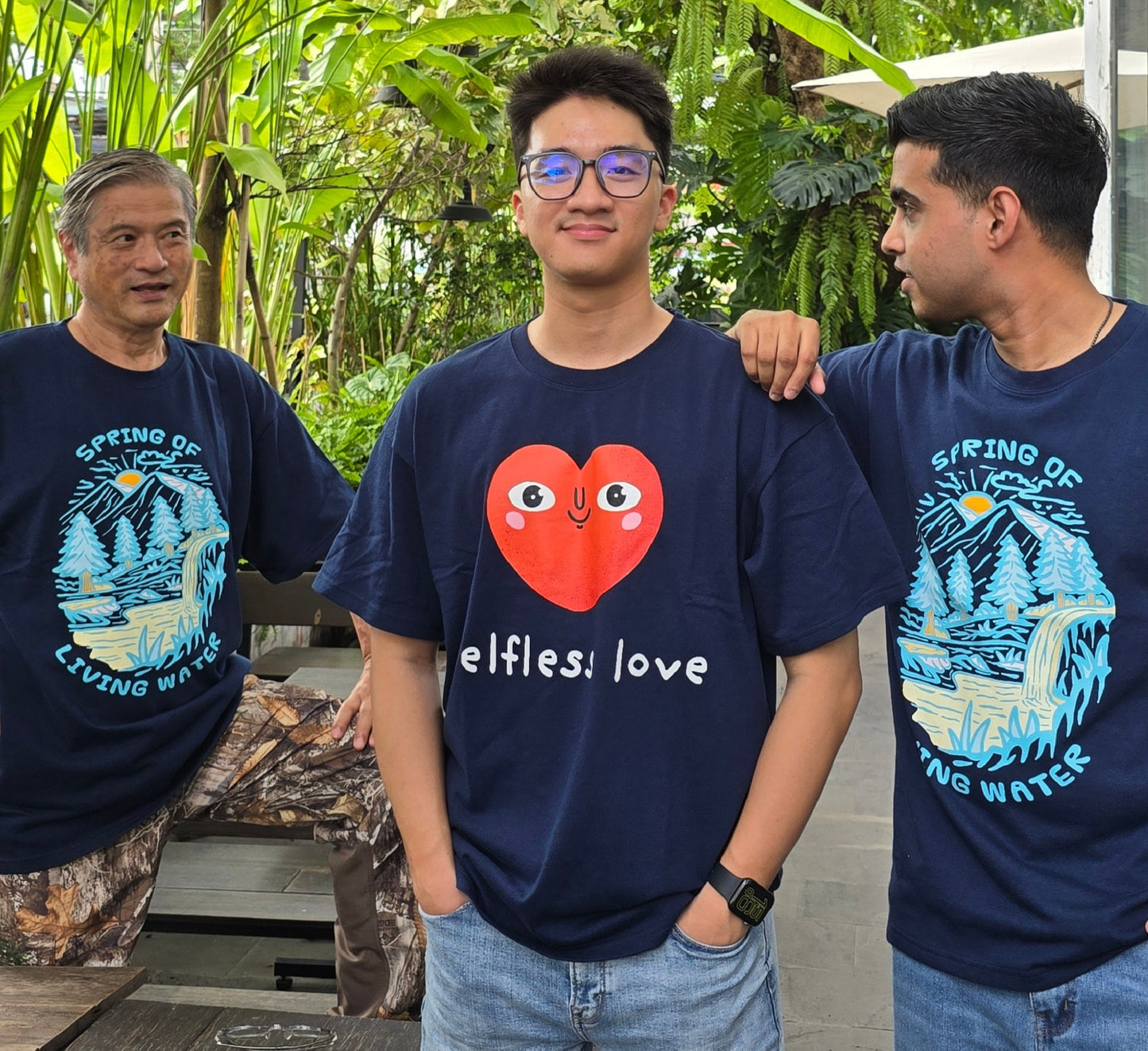 Selfless Love Navy Tee