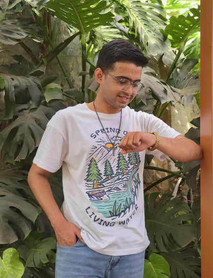 Living Water White Tee