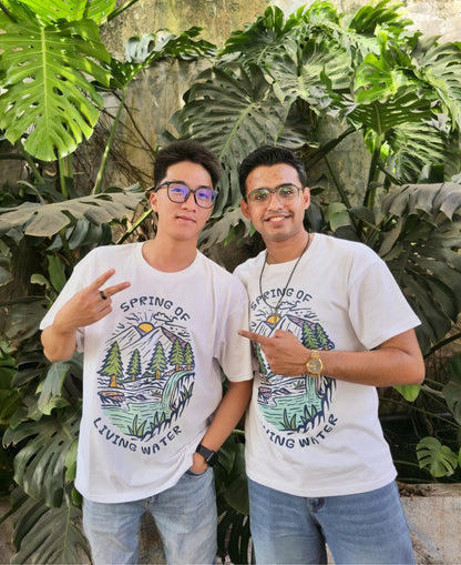 Living Water White Tee